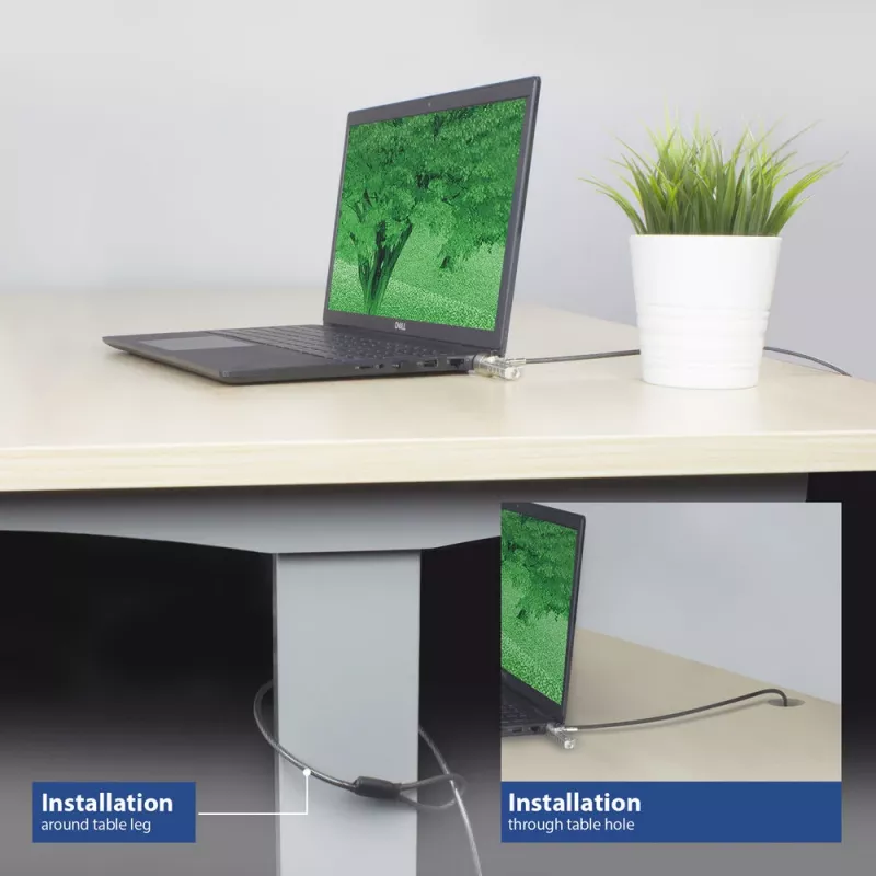 ACT Wedge bezpečnostný zámok na notebook s číselným zámkom kovový 2 m kábel