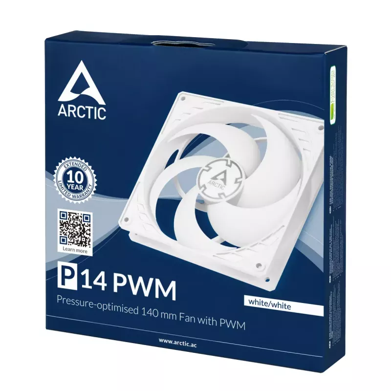 ARCTIC P14 PWM ventilátor optimalizovaný na tlak 140 mm s PWM