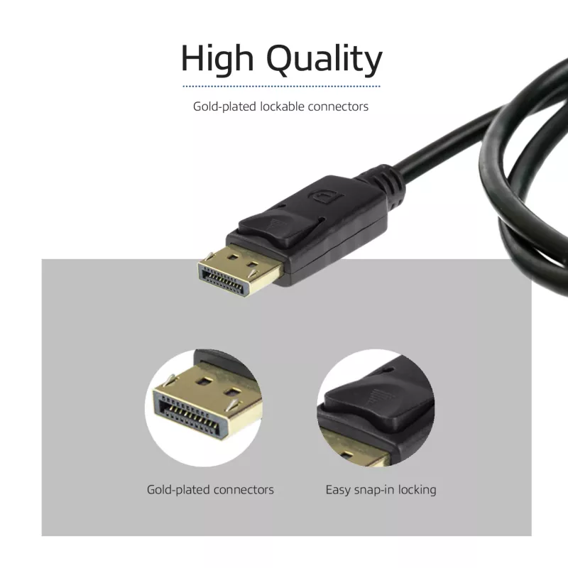 ACT 1 metrový DisplayPort 1.4 kábel 8K konektor samec – konektor samec