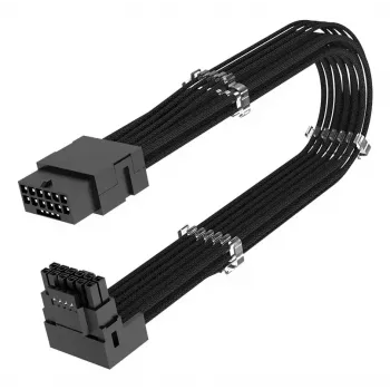 Kábel Akasa G-Nexus PX16 12+4-pin čierny 0,3 m
