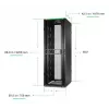 APC NetShelter SX Server Rack Gen 2, 48U, 2258H x 750W x 1070D mm, s bočnými stenami, čierna