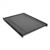 Nastaviteľná policová zásuvka APC AR8122BLK, kov, šírka 470 mm, max. hĺbka 660 mm, výška 44 mm, čierna