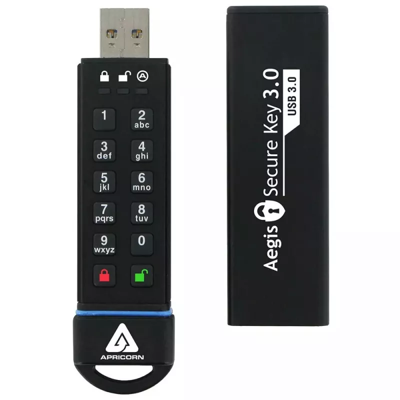 USB flash disk Apricorn 120 GB USB Type-A Aegis Secure Key 3.0