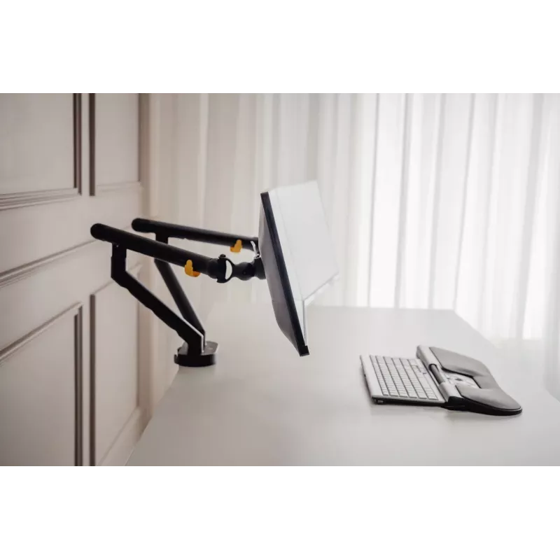BakkerElkhuizen BE Flexible Dual BNEBFDB rameno na monitor, stolové, do 88,9 cm (35 palcov), čierne