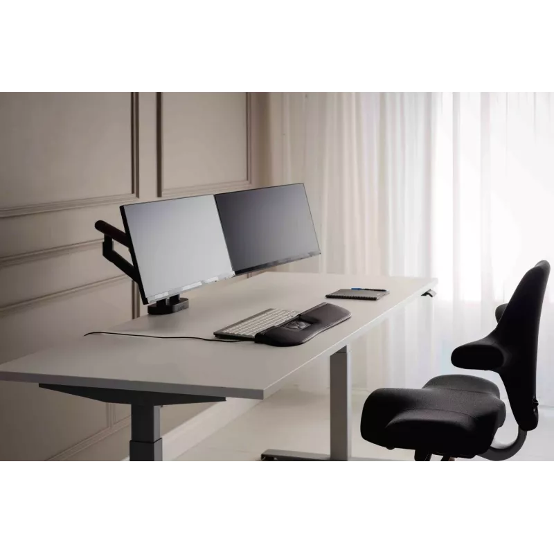 BakkerElkhuizen BE Flexible Dual BNEBFDB rameno na monitor, stolové, do 88,9 cm (35 palcov), čierne
