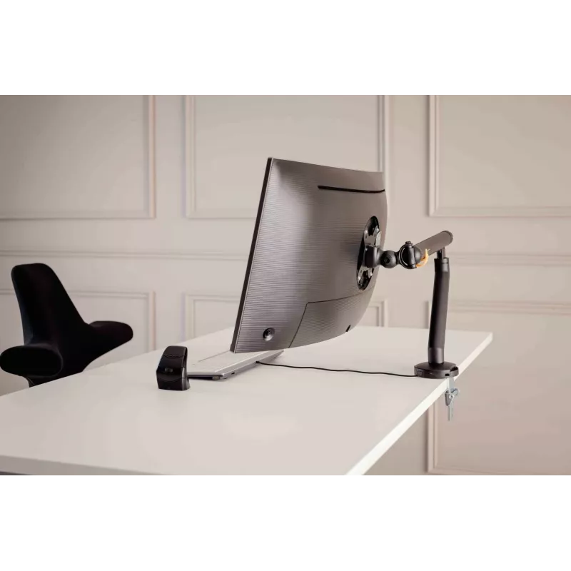 BakkerElkhuizen BE Flexible Single BNEBFSB rameno monitora, stolové, mechanická pružina, do 88,9 cm (35 palcov), hliník/oceľ, čierne