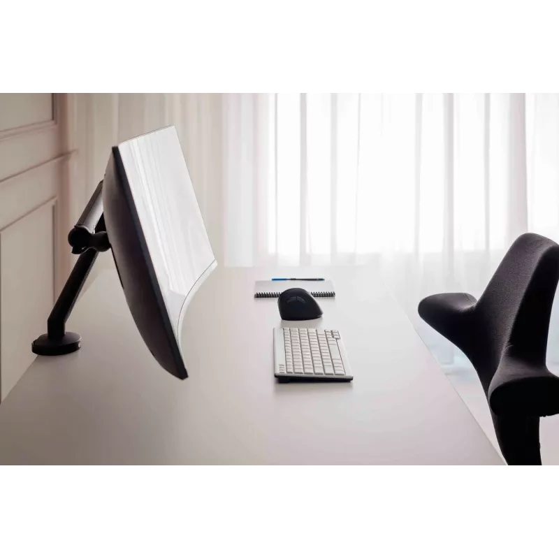 BakkerElkhuizen BE Flexible Single BNEBFSB rameno monitora, stolové, mechanická pružina, do 88,9 cm (35 palcov), hliník/oceľ, čierne