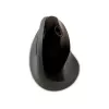 BakkerElkhuizen PRF Mouse Wireless tmavosivá, pravá ruka, vertikálny dizajn, optická, RF Wireless, 1600 DPI, čierna, sivá