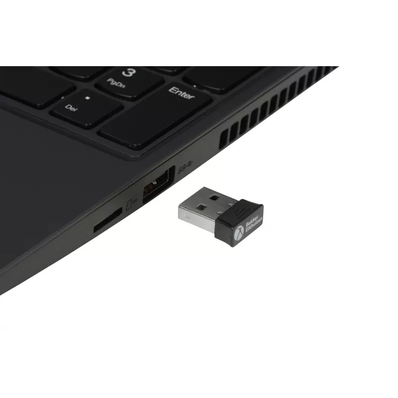 BakkerElkhuizen PRF Mouse Wireless tmavosivá, pravá ruka, vertikálny dizajn, optická, RF Wireless, 1600 DPI, čierna, sivá