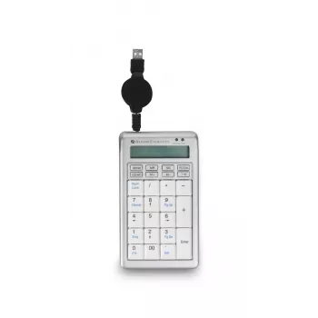 BakkerElkhuizen S-board 840 Numeric klávesnica, USB, PC, 1,2 m, svetlosivá, biela