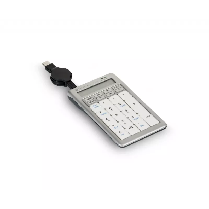 BakkerElkhuizen S-board 840 Numeric klávesnica, USB, PC, 1,2 m, svetlosivá, biela