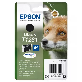 Epson T1281 Fox samostatné balenie atramentová kazeta čierna
