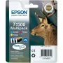 Epson Stag Multipack 3 farby T1306 DURABrite Ultra atrament, azúrová, purpurová, žltá, pigmentový atrament, 1 ks, multipack