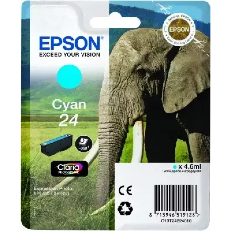 Epson samostatné balenie azúrová 24 Claria Photo HD atrament