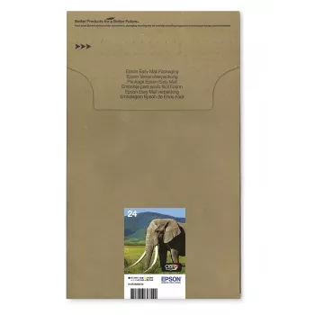 Atramentové kazety Multipack Epson Multipack 6 farieb 24 EasyMail — 6 ks, štandardný výnos, čierna/azúrová/svetlo azúrová/purpurová/svetlo purpurová/žltá