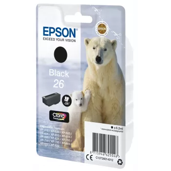 Epson Polar bear samostatné balenie čierna 26 Claria Premium Ink, čierna