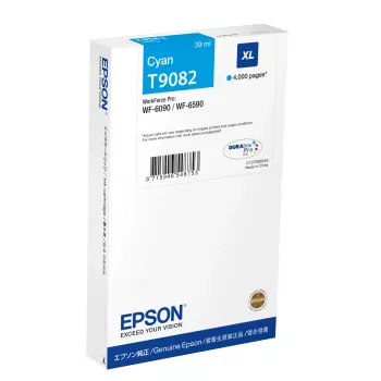 Atramentová kazeta Epson C13T908240 XL azúrová — originálna, 39 ml, výťažnosť 4000 strán