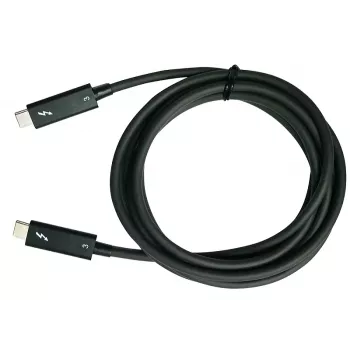 QNAP CAB-TBT315M-40G Thunderbolt kábel 1,5 m 40 Gbit/s čierny