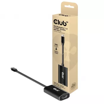 CLUB3D Mini DisplayPort 1.4 na HDMI 4K120Hz s DSC1.2 aktívny adaptér M/F
