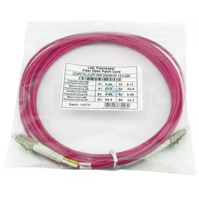 BlueOptics CBL-LC-OM4-20M-BO InfiniBand/sklenené vlákno kábel 2x LC 20 m OM4