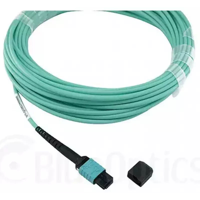 BlueOptics CBL-MTP12-OM3-1M-BO Multimódový optický trunk kábel, MTP/UPC na MTP/UPC, OM3, 1 m, akvamarínový