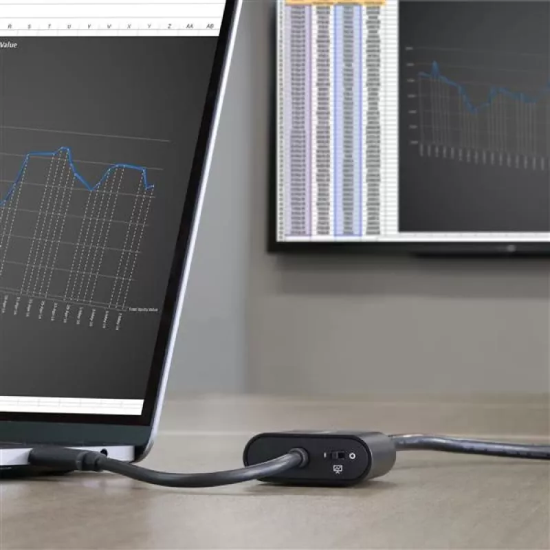 StarTech.com adaptér USB-C na VGA - s prepínačom prezentačného režimu - 1920x1200