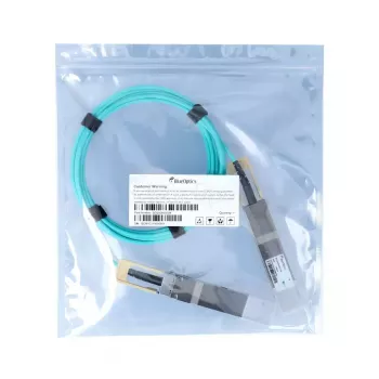 Sieťový kábel BlueOptics C-DQ8FNM003-H0-M-BO QSFP-DD InfiniBand 3m aqua
