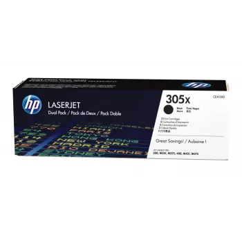 HP 305X balenie 2 ks vysoký výnos čierne originálne LaserJet tonerové kazety