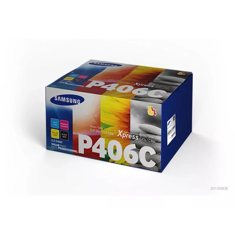 Samsung CLT-P406C tonerová kazeta 4 ks originálna čierna, modrá, purpurová, žltá