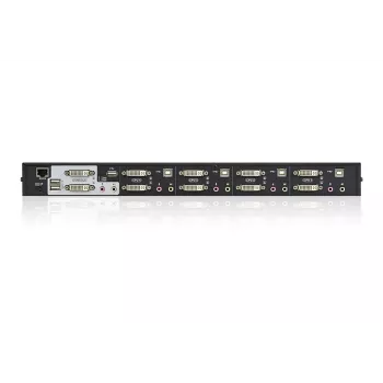ATEN 4-port USB DVI Dual-View KVM prepínač s audio a USB 2.0 hubom (KVM kábel v balení)