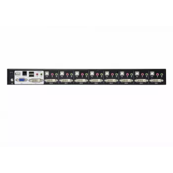 ATEN 8-port USB DVI Dual-Link KVM prepínač s audio