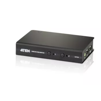 ATEN CS72D KVM prepínač čierny