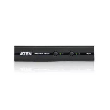 ATEN CS72D KVM prepínač čierny