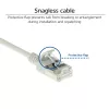 ACT sivá 1 meter LSZH U/FTP CAT6A slimline patch kábel do dátového centra bez zaistenia s RJ45 konektormi