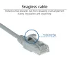 ACT sivá 2 metre LSZH U/UTP CAT6 slimline patch kábel do dátového centra bez zaistenia s RJ45 konektormi
