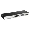D-Link 28-portový Gigabit Smart Managed switch vrátane 4 Combo portov