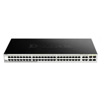 D-Link 52-portový Gigabit Smart Managed switch vrátane 4 x 100/1000Mbps Combo portov