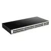 D-Link 52-portový Gigabit Smart Managed switch vrátane 4 x 100/1000Mbps Combo portov