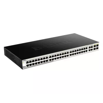 D-Link 52-portový Gigabit Smart Managed switch vrátane 4 x 100/1000Mbps Combo portov