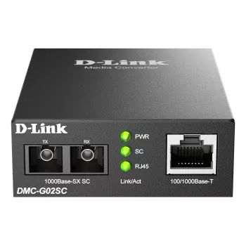 D-Link 100/1000Base-T na 1000Base-SX SC multimódový mediálny konvertor (550 m)