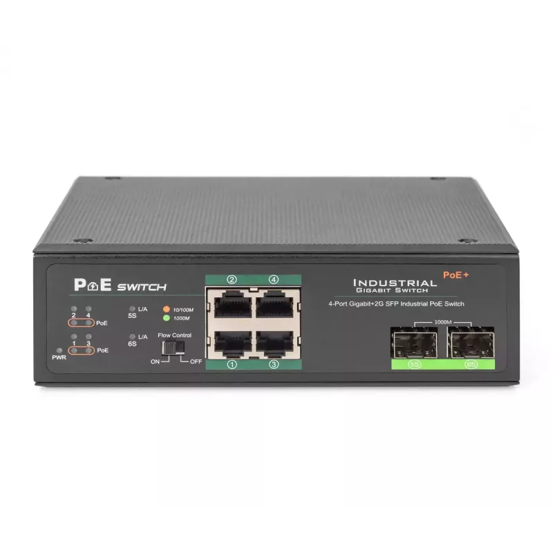 Neupravovaný switch Digitus DN-651109 4 port Gigabit Ethernet PoE