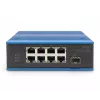 Neupravovaný switch Digitus DN-651133 8 port Fast Ethernet priemyselný 1 SFP uplink