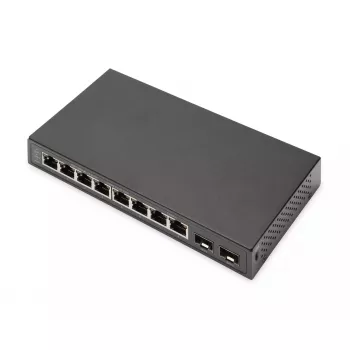 Neupravovaný switch Digitus 8-port Gigabit + 2 Gigabit SFP