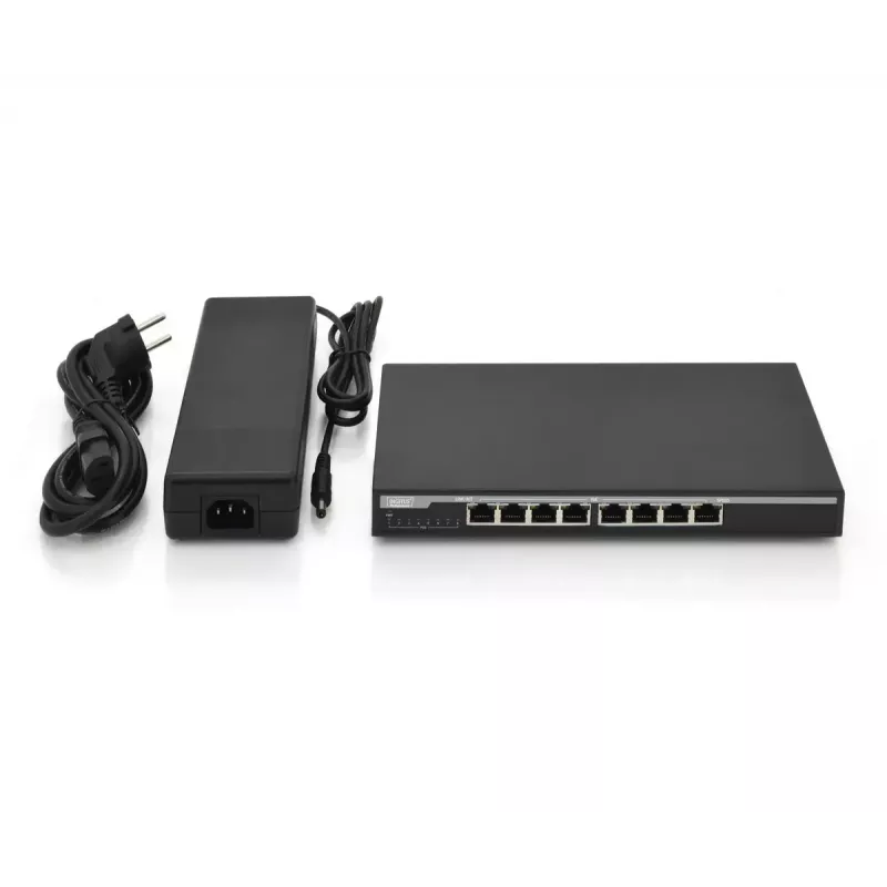 Neupravovaný switch Digitus DN-95340 8-port Gigabit sieťový switch