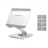 Conceptronic DONN26G, strieborná, tablet, multimediálny stojan, hliník, 100 W, MicroSD (TransFlash), SD, SDHC, SDXC