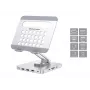 Conceptronic DONN26G, strieborná, tablet, multimediálny stojan, hliník, 100 W, MicroSD (TransFlash), SD, SDHC, SDXC