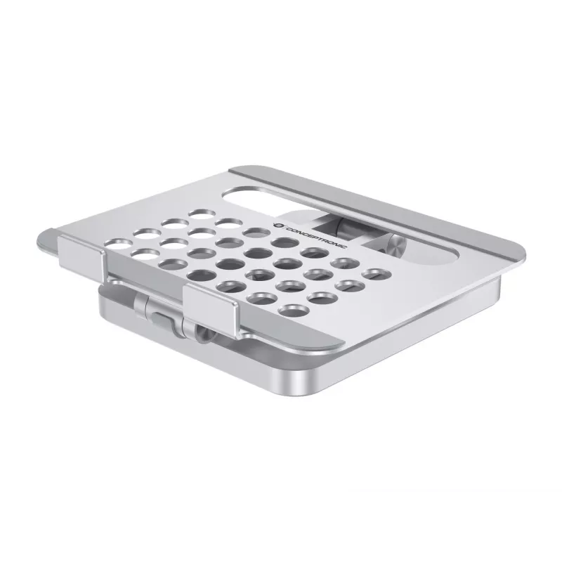 Conceptronic DONN26G, strieborná, tablet, multimediálny stojan, hliník, 100 W, MicroSD (TransFlash), SD, SDHC, SDXC