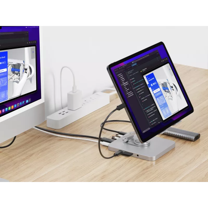 Conceptronic DONN26G, strieborná, tablet, multimediálny stojan, hliník, 100 W, MicroSD (TransFlash), SD, SDHC, SDXC