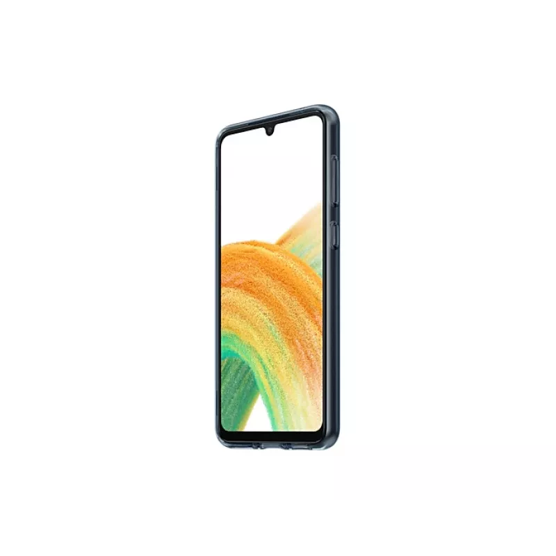 Samsung EF-XA336CBEGWW kryt Slim Strap Cover pre Galaxy A33 5G, polykarbonát/TPU, čierny