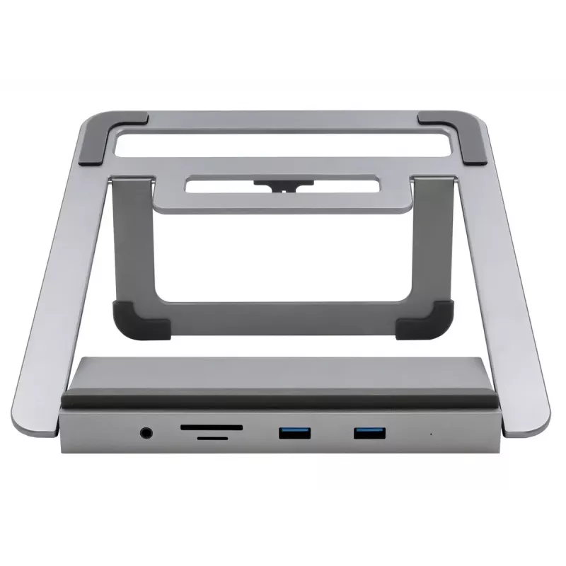 Stojan na notebook EXSYS EX-1223HM strieborný USB 3.2 Gen 1 100W